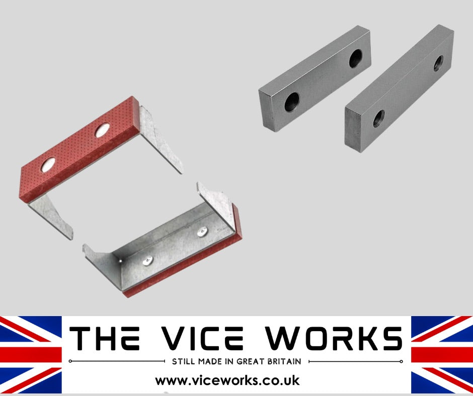 thumbnail image 2 of USST 4x2x1 Inch Machinable Steel Vise Soft Jaws For Kurt 4 Vises – USA Made 2 of 6